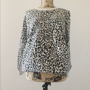 Black and white cheetah print Sweater